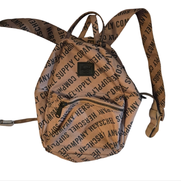 Herschel Supply Brand Tan Small Backpack with Signage - Picture 1 of 5